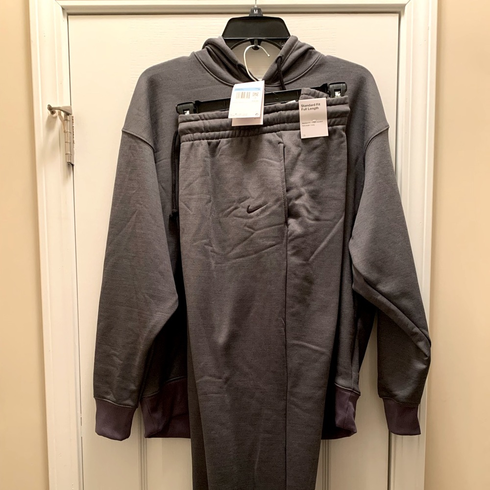 Nike sz M Dark Gray Hoodie & Sweatpants (set)
